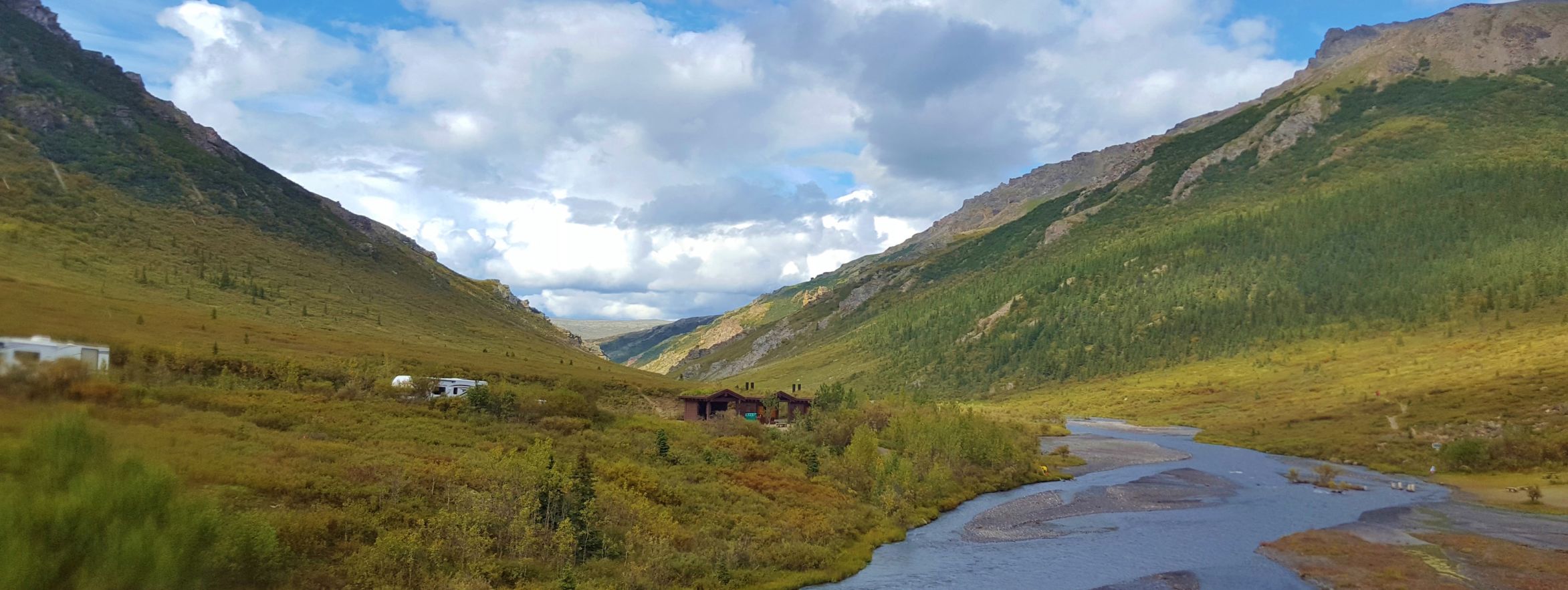 Along the river in Alaska